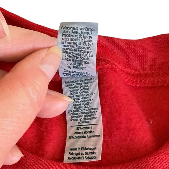 Kansas City Chiefs Swifties Sweatshirt Double Sided Red Taylor Swift Sz XL - Picture 8 of 10